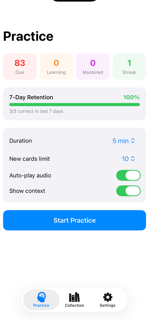 Voca-Voca iOS App